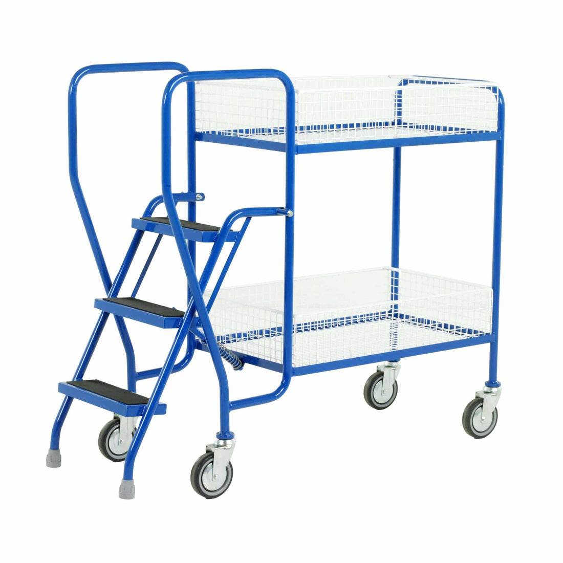 Three Step Tray Trolley with Removable Baskets
