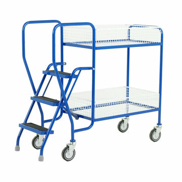 Three Step Tray Trolley with Removable Baskets