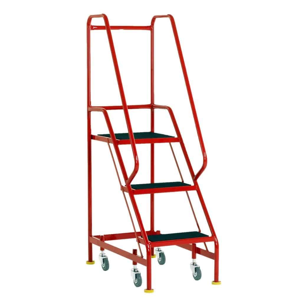 Three Tread Narrow Aisle Mobile Steps