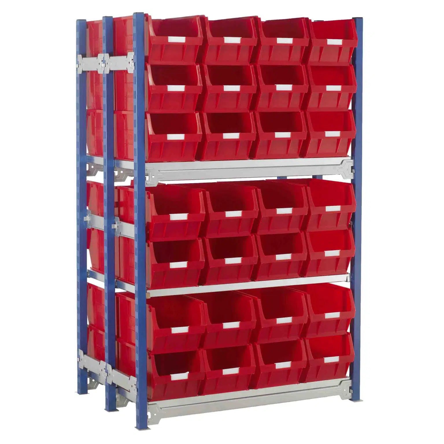 Toprax Shelving Double Bay with 56 TC5 Bins