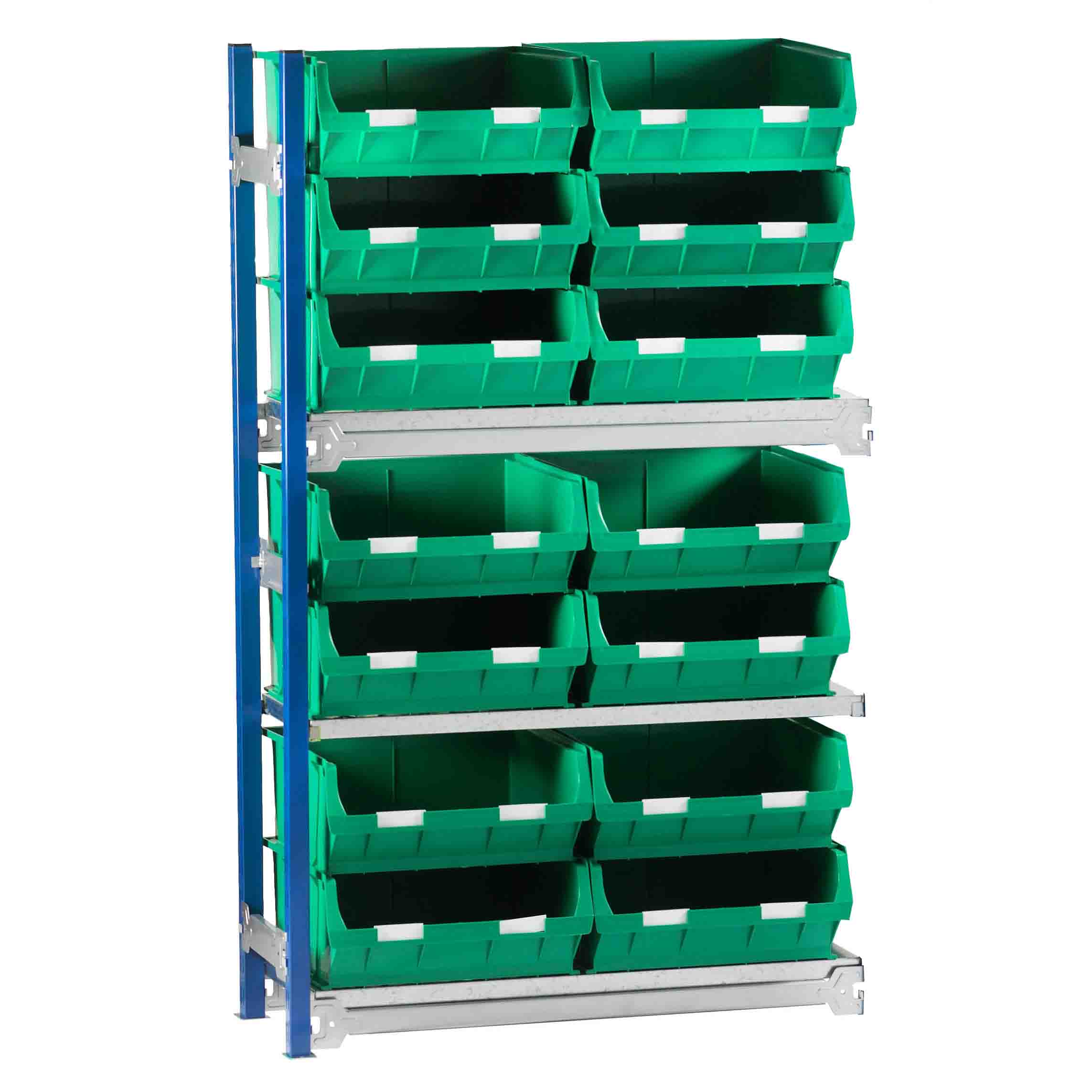 Toprax Shelving Extension Bay with 14 TC6 Bins