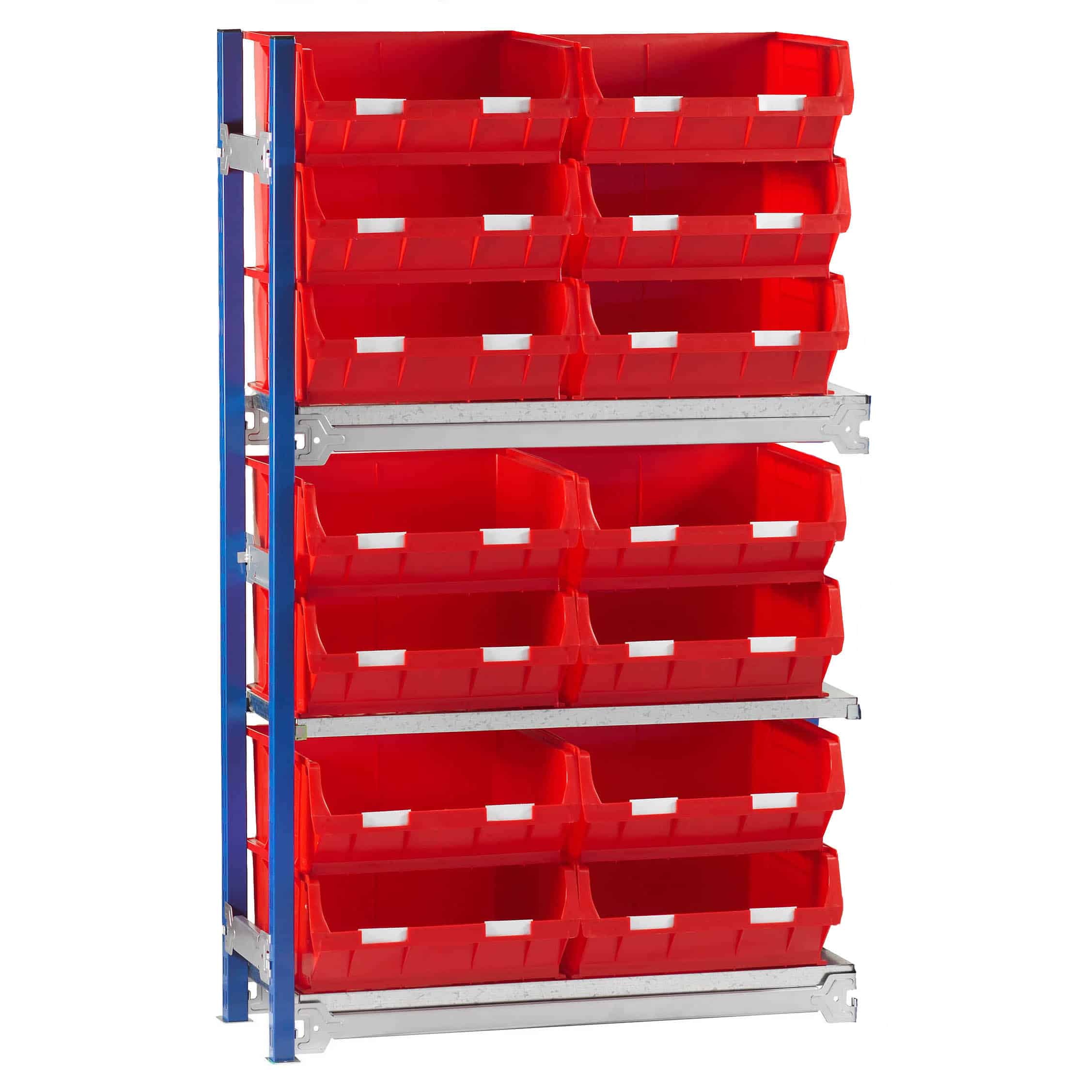 Toprax Shelving Extension Bay with 14 TC6 Bins