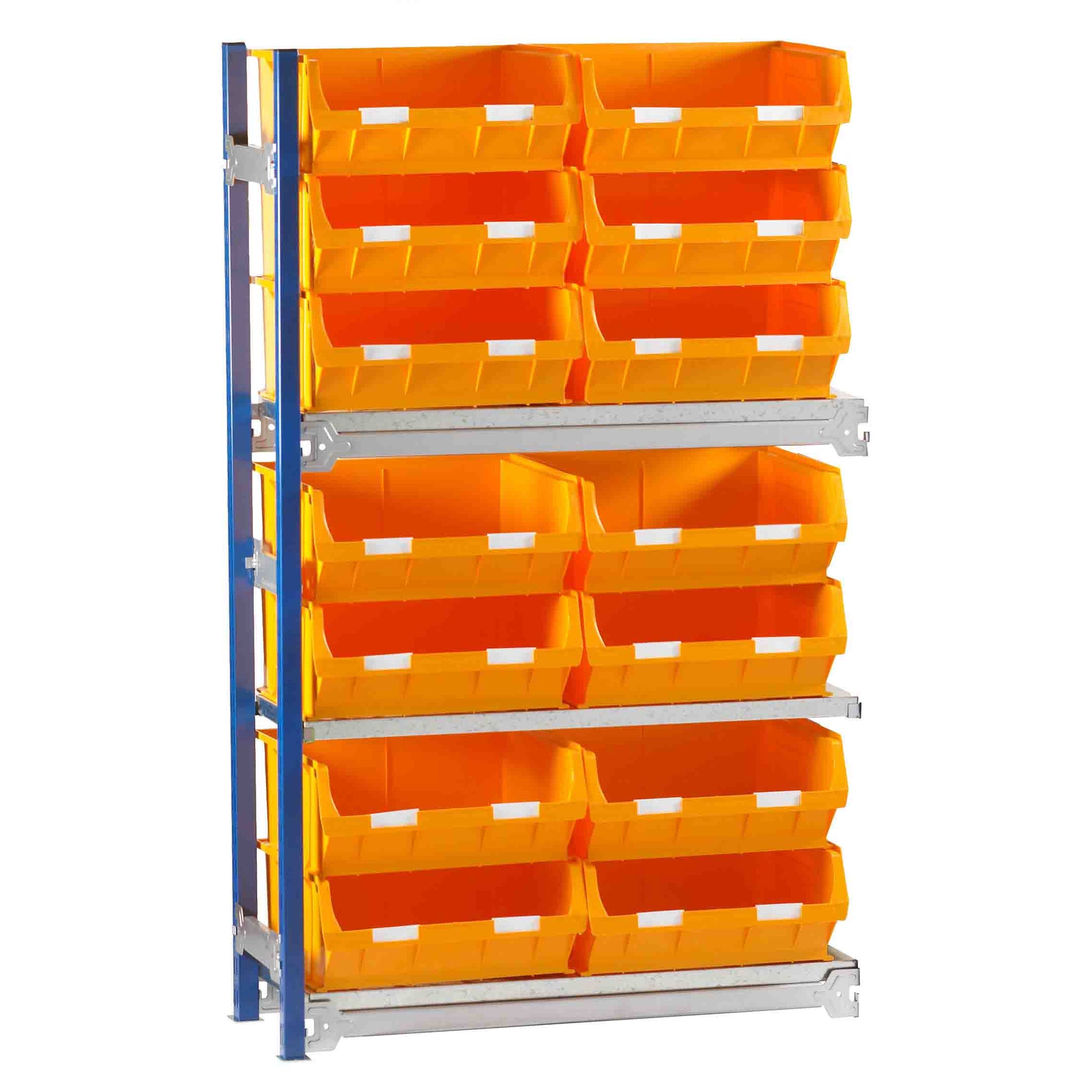Toprax Shelving Extension Bay with 14 TC6 Bins