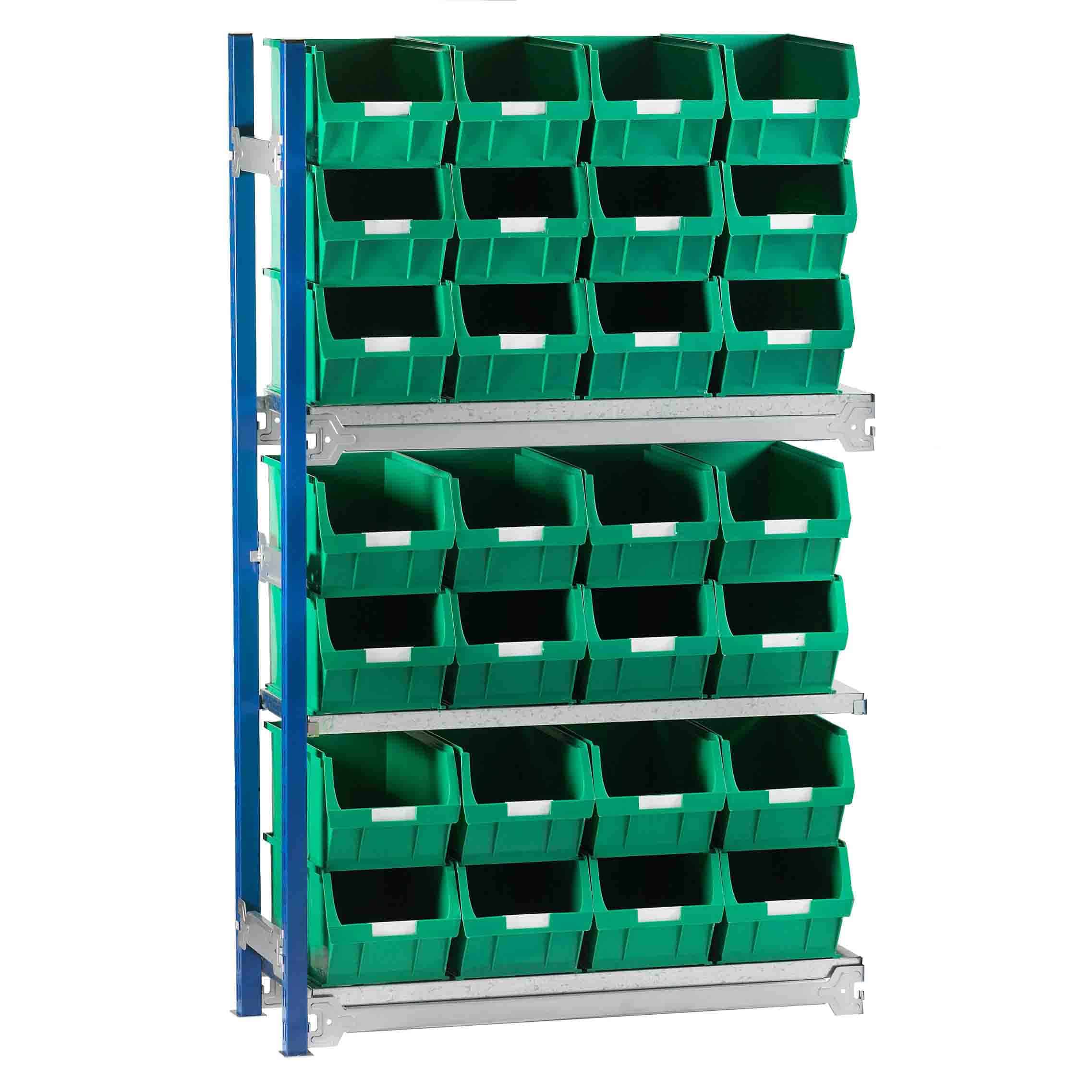 Toprax Shelving Extension Bay with 28 TC5 Bins