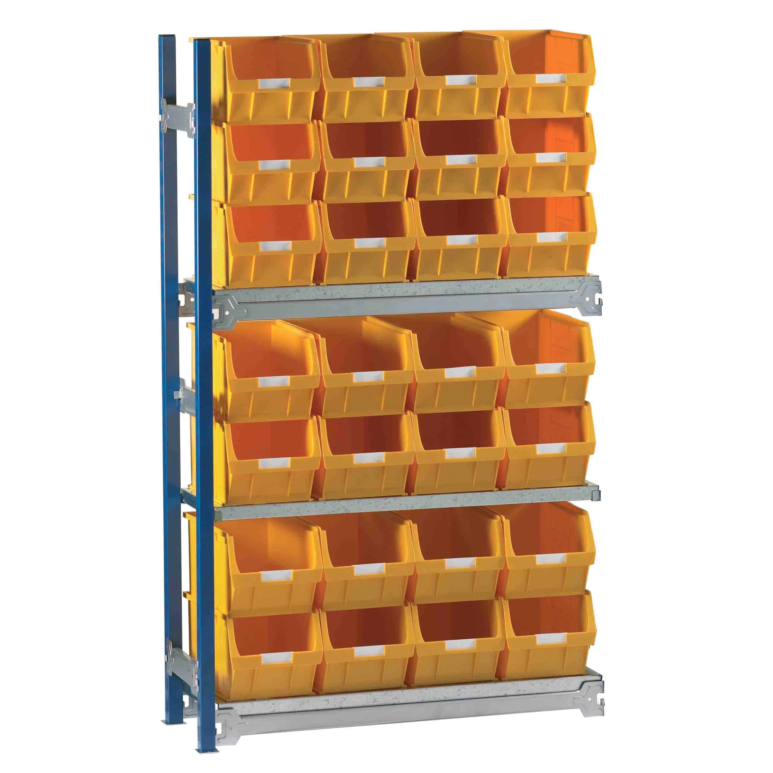 Toprax Shelving Extension Bay with 28 TC5 Bins