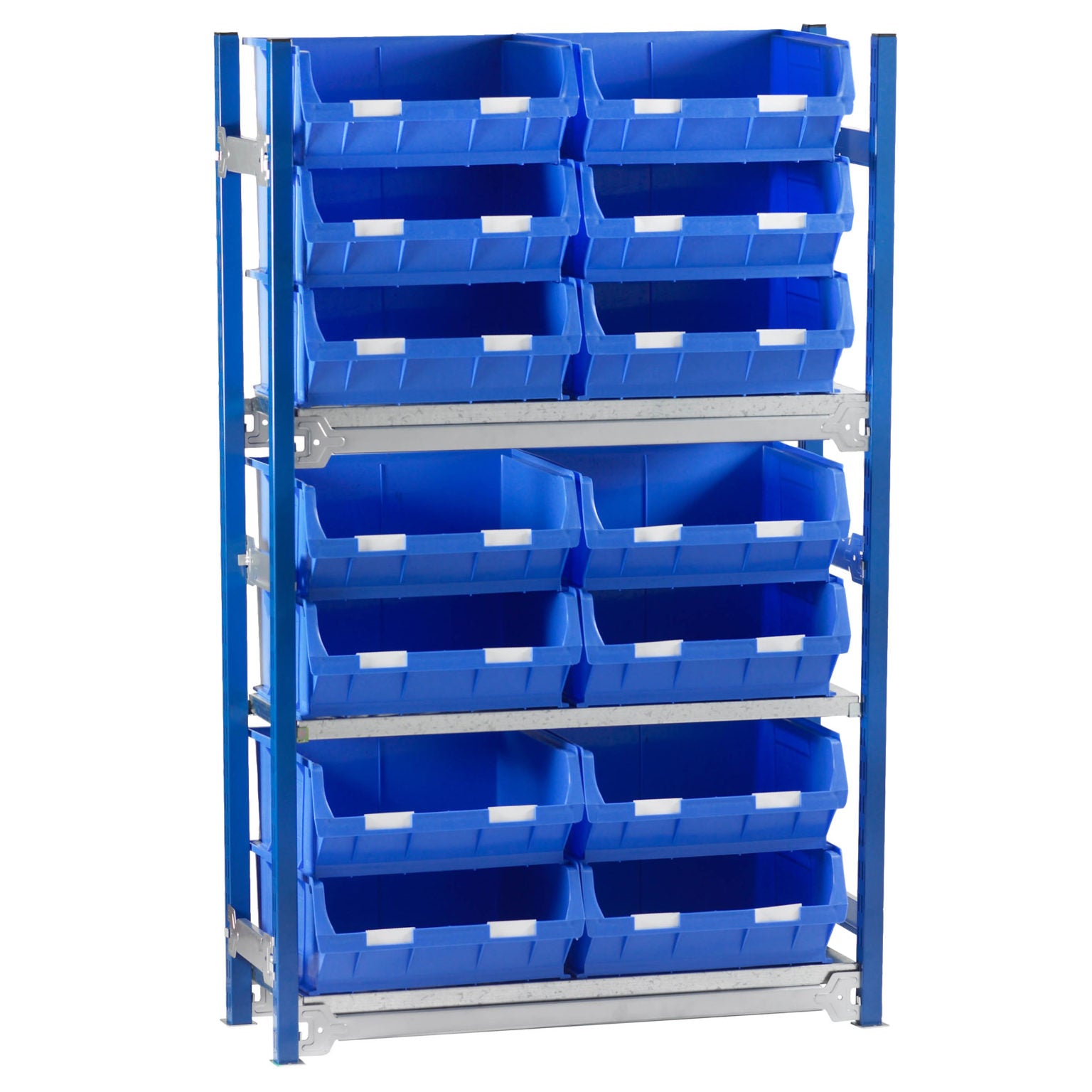 Toprax Shelving Single Bay with 14 TC6 Bins