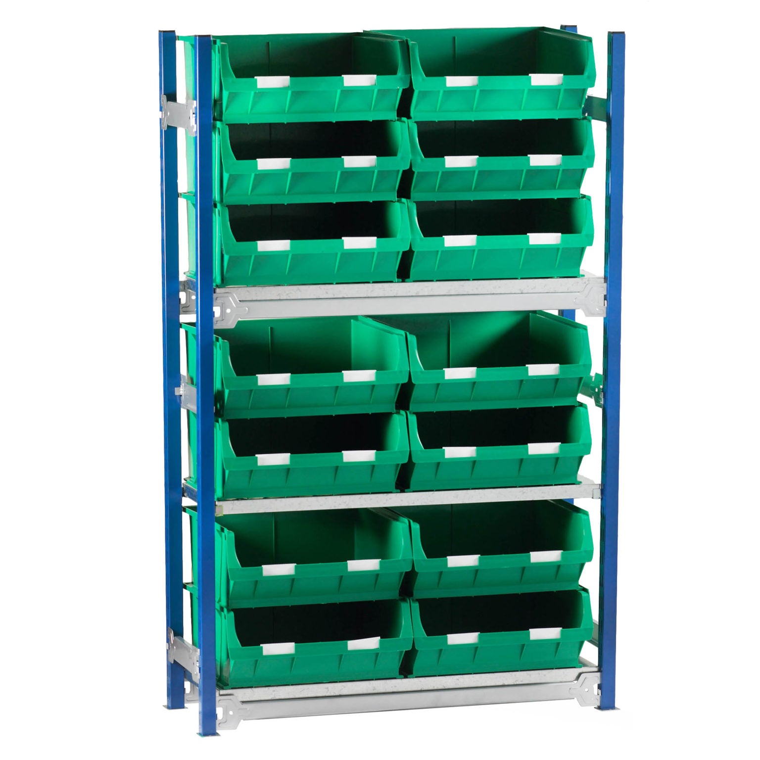 Toprax Shelving Single Bay with 14 TC6 Bins