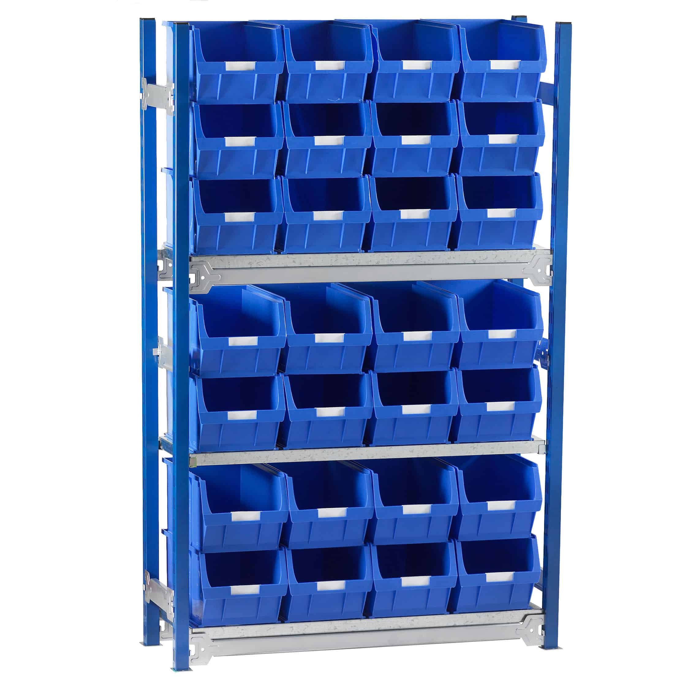 Toprax Shelving Single Bay with 28 TC5 Bins