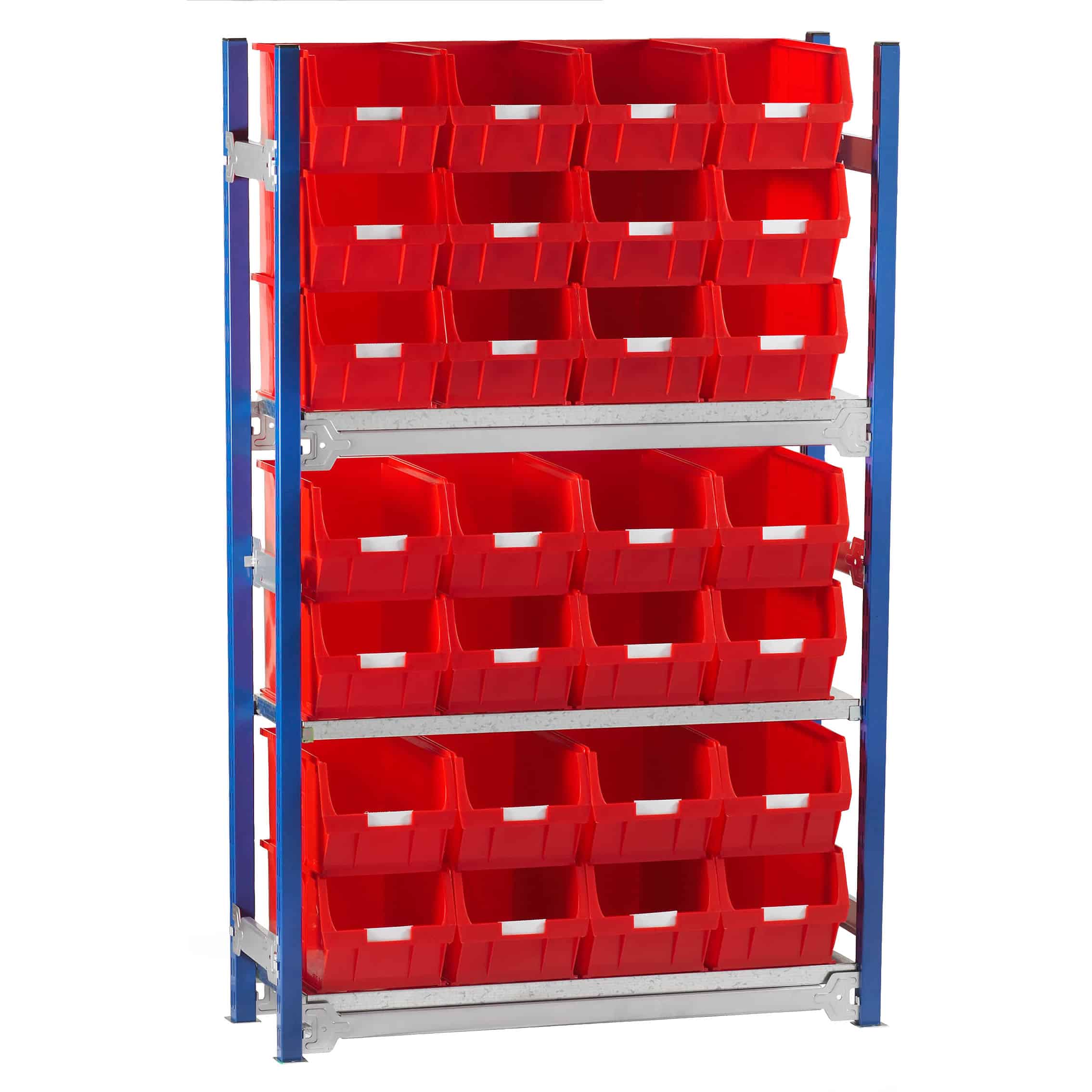 Toprax Shelving Single Bay with 28 TC5 Bins