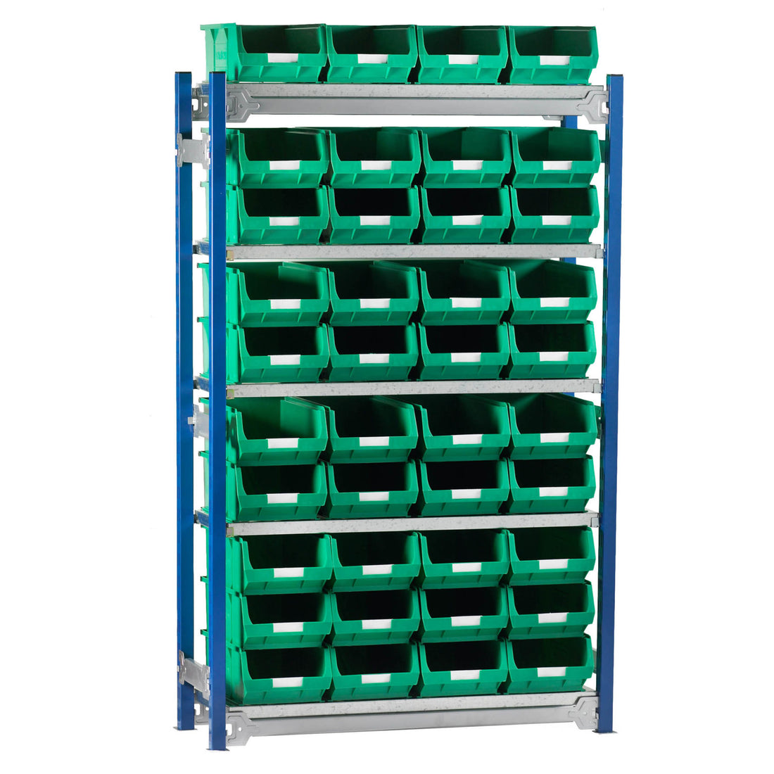 Toprax Shelving Single Bay with 40 TC4 Bins