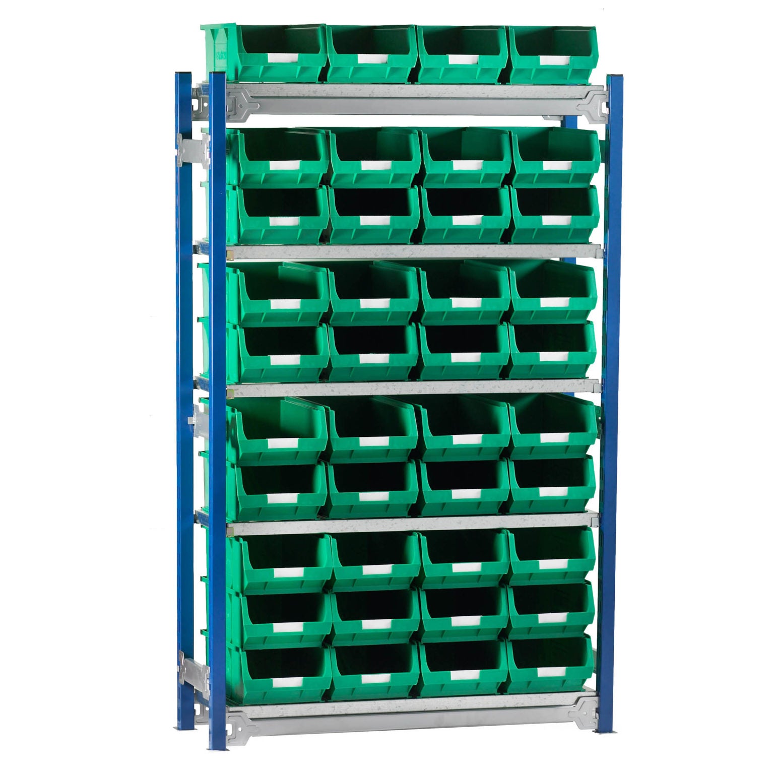 Toprax Shelving Single Bay with 40 TC4 Bins