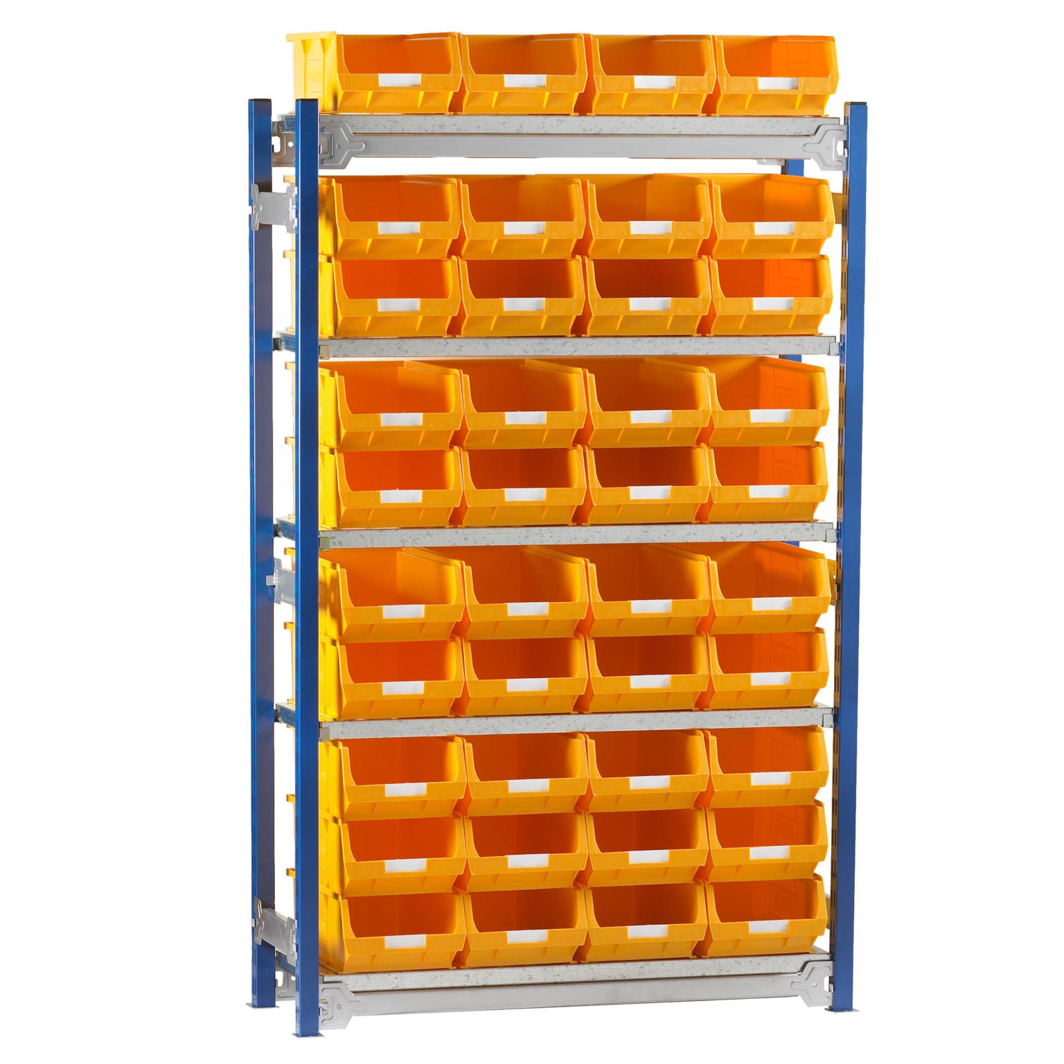 Toprax Shelving Single Bay with 40 TC4 Bins
