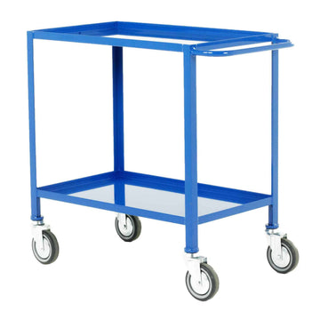 Two Shelf Fixed Steel Tray Trolley