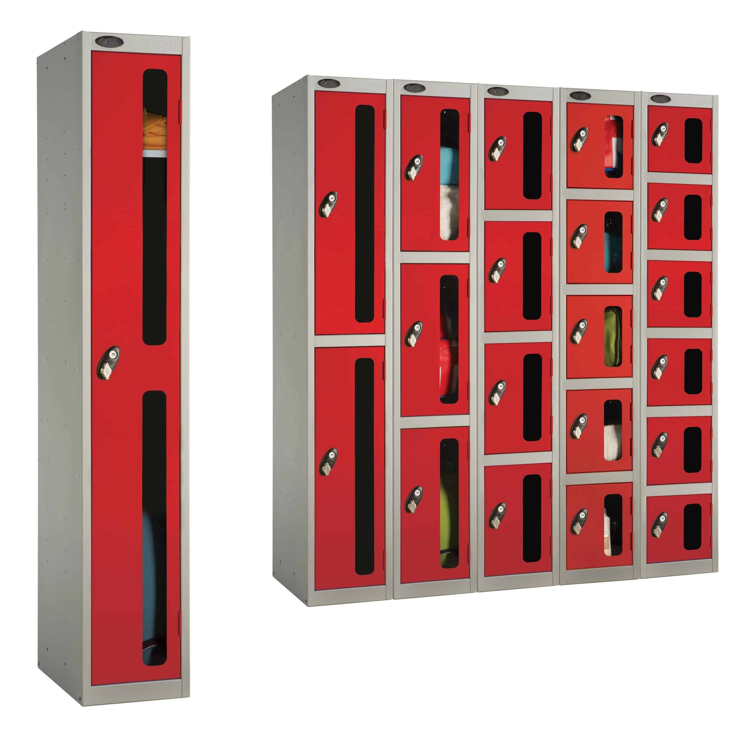 5 Door Vision Panel Lockers