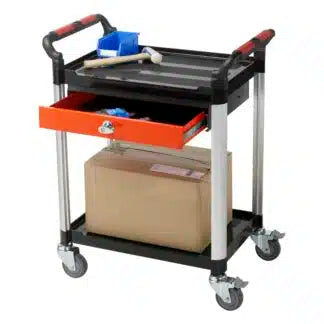 2 Shelf Utility Trolley with 1 Drawer