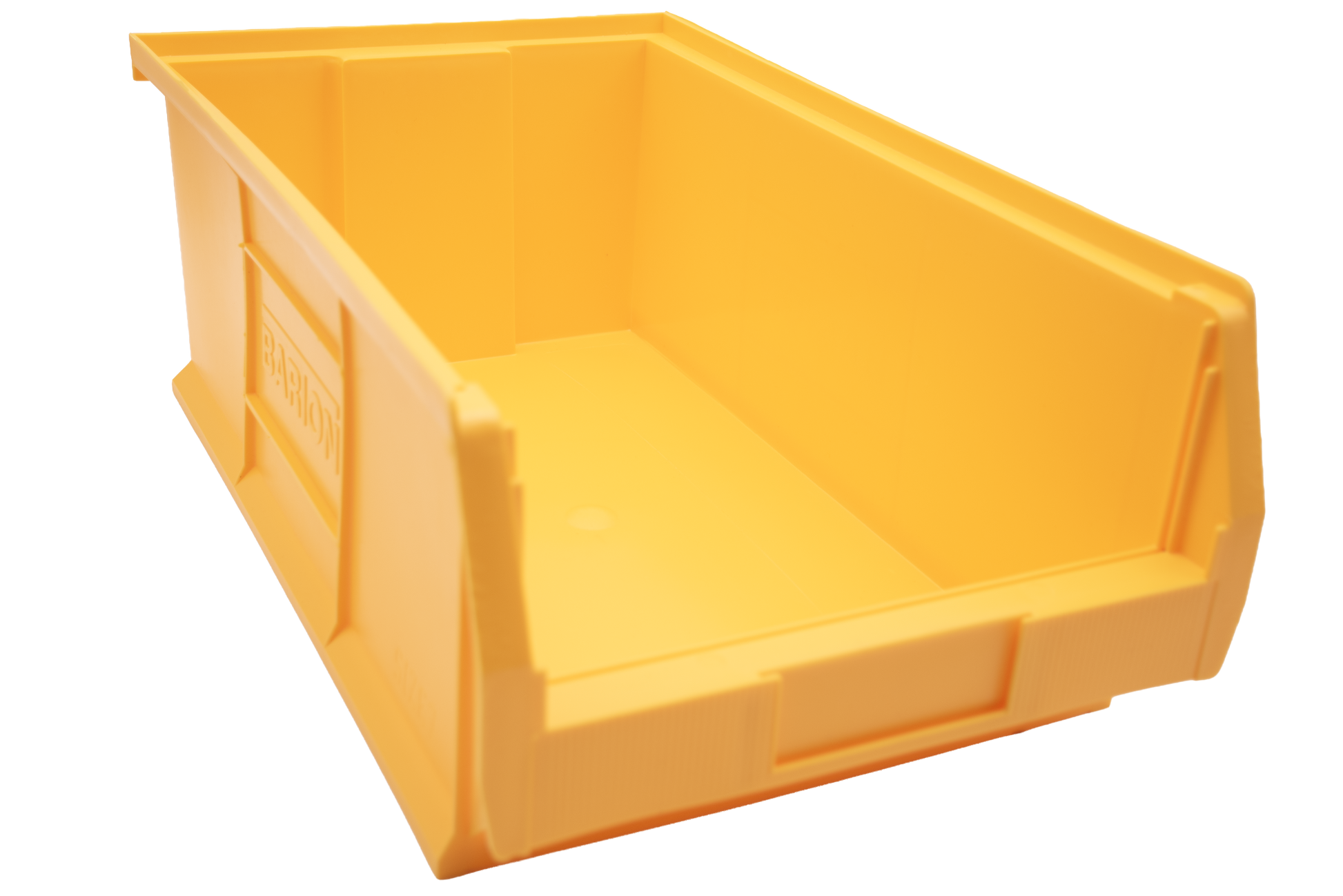 Yellow Barton TC7 plastic storage bin used for professional stock control, component storage, and organising larger small parts on shelving and racking systems.