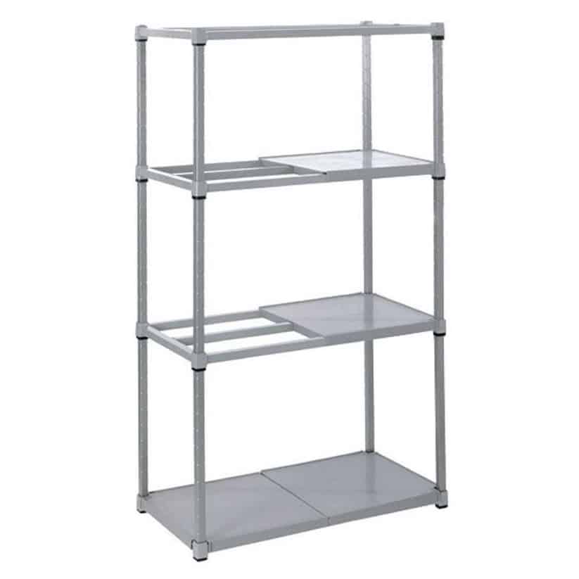 Plastic Plus Shelving 4 Tier Solid Bay 460mm Deep