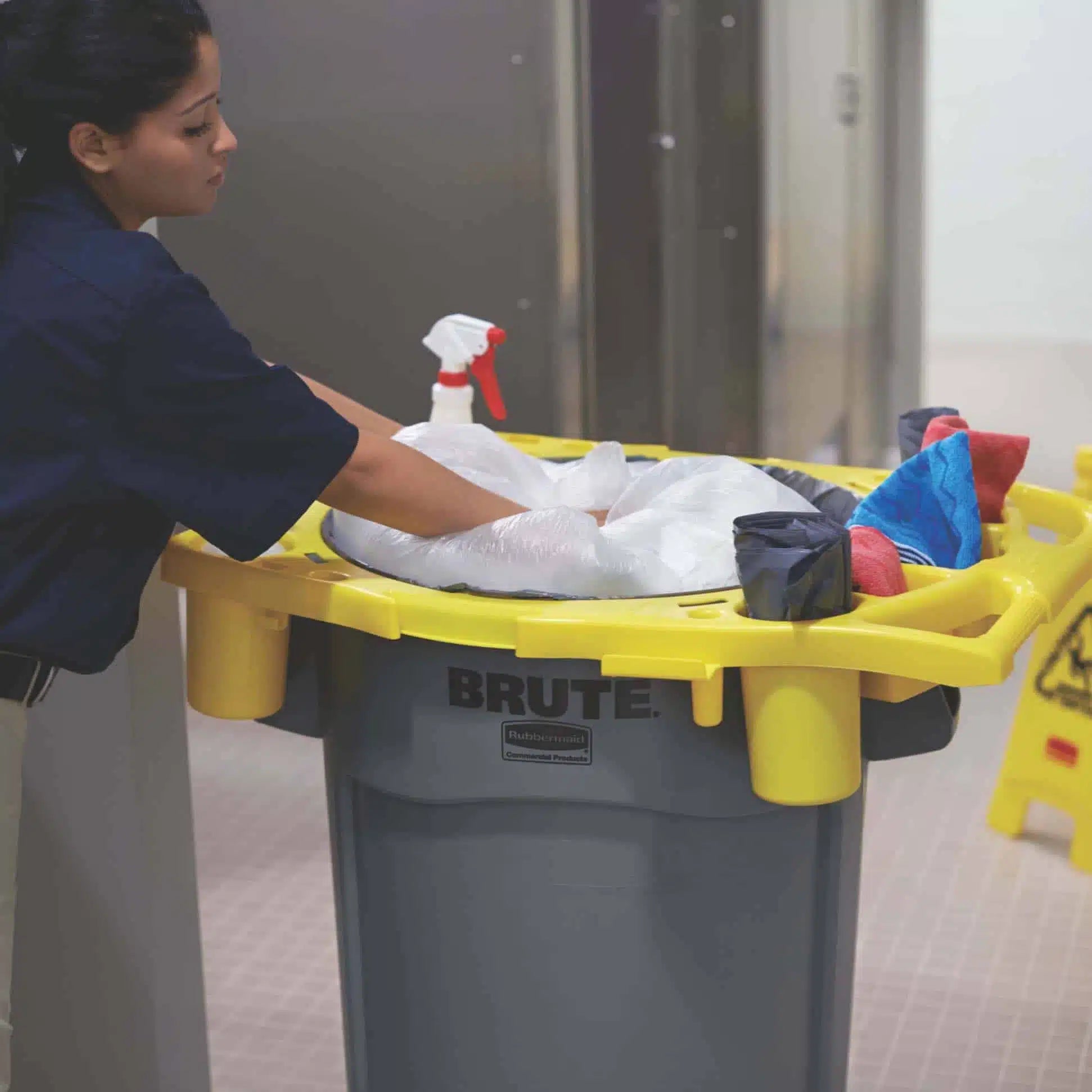 Rubbermaid Brute Waste Container Bin Caddy