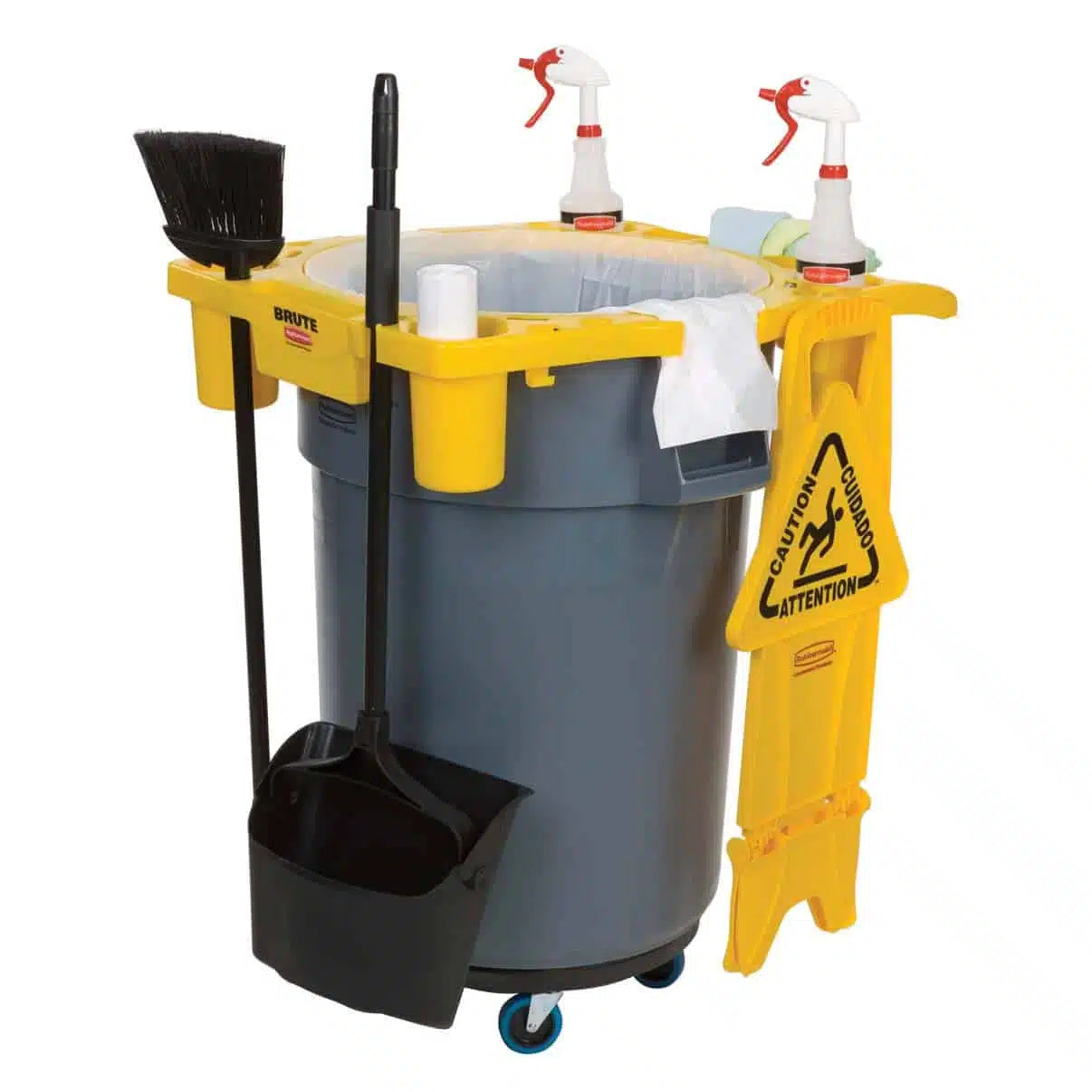 Rubbermaid Brute Waste Container Bin Caddy