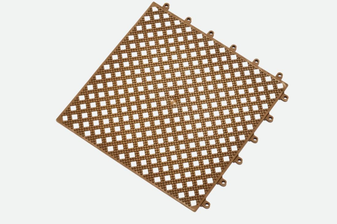 Kumfi Tile PVC Interlocking Matting Blue