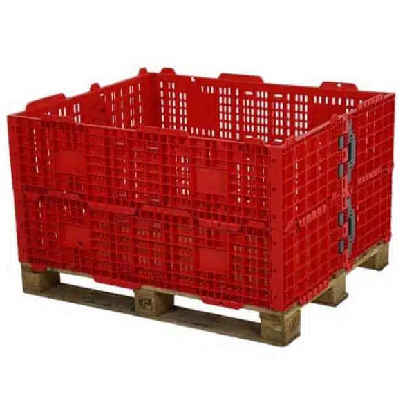 Red Plastic Pallet Collars