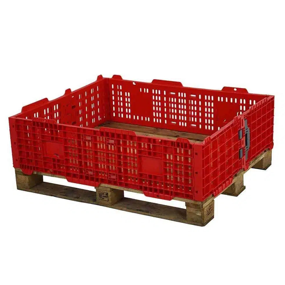 Red Plastic Pallet Collars