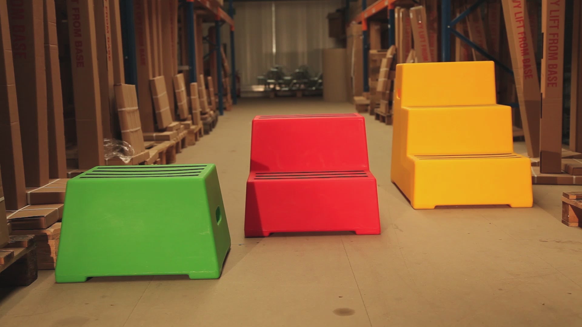 Plastic 3 Step Safety Steps