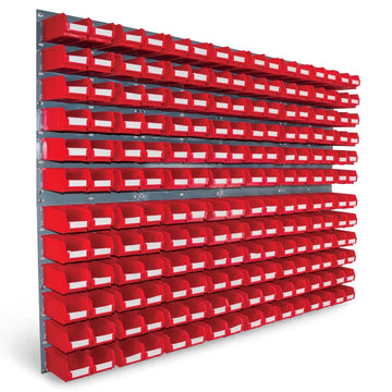 Wall Mounted Louvre Panel Kit 5 With Barton TC Bins