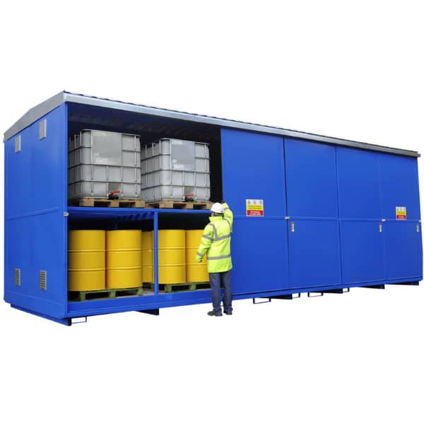 96 Drum 24 IBC Dual Purpose Unit Free Site Surveys Storage N Stuff