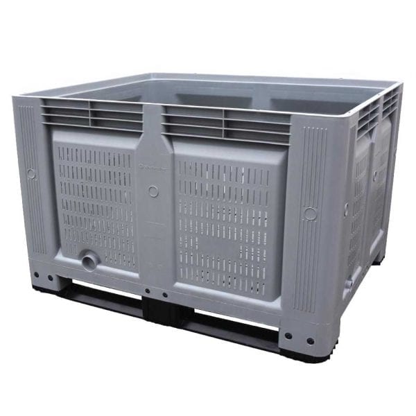 Vented Sides Plastic Pallet Boxes Storage N Stuff