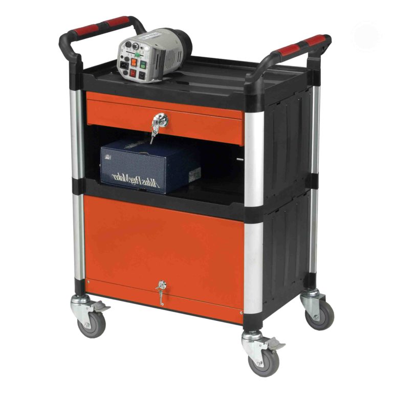 3 Shelf Trolley with Drawer and Storage N Stuff